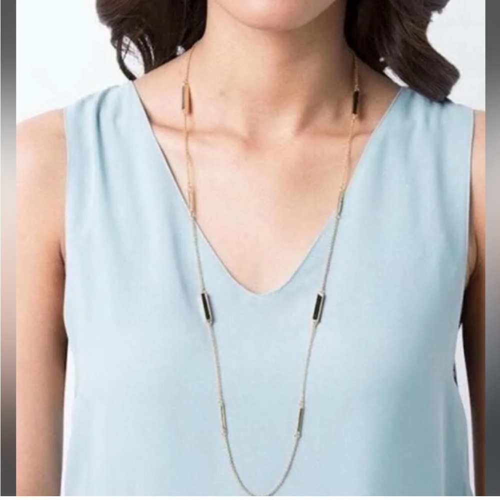 Kate Spade Elegant Gold and Black Necklace